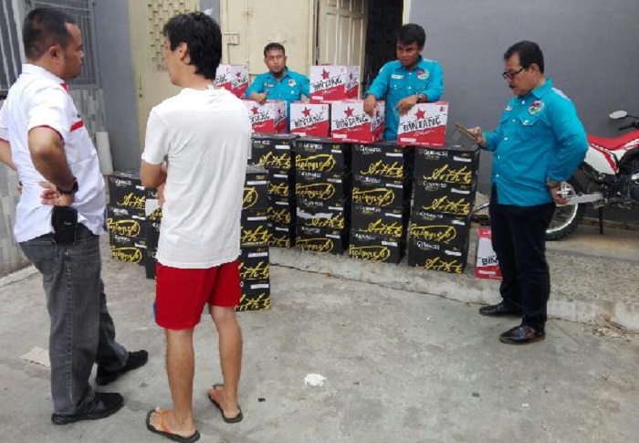 Razia Miras di Kuansing, Polisi Sita 723 Botol Bir Putih dan Bir Hitam