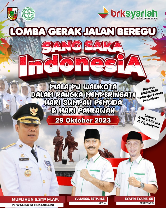 Yuk Ikutan Lomba Gerak Jalan Beregu Piala Pj Wali Kota Pekanbaru