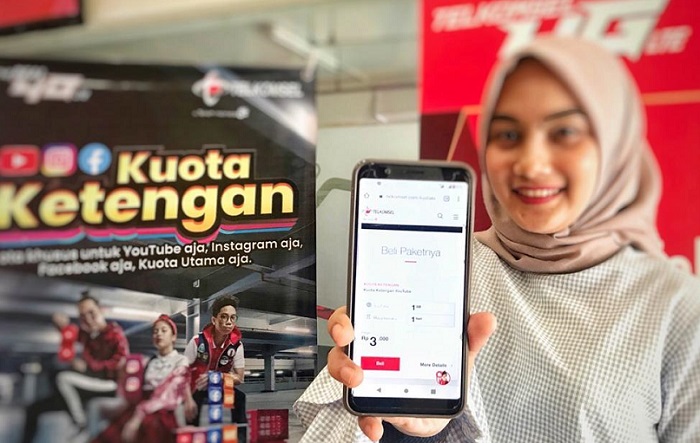 Paket Kuota Ketengan Telkomsel,   Akses Media Sosial Sepuasnya Setiap Hari