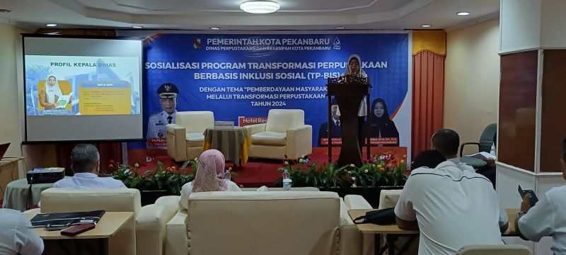 Sosialisasi Trasformasi Perpustakaan Berbasis Inklusi Sosial, Kadispusip: Kini Perpustakaan Bukan Hanya Tempat Membaca...