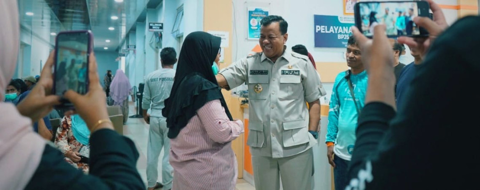 Pastikan Pelayanan, Bupati Kuansing Sidak RSUD Telukkuantan