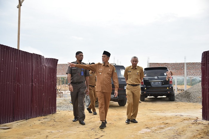 Wali Kota Dumai Tinjau Pembangunan Tiga Kantor Dinas, Targetkan  Selesai Akhir Tahun