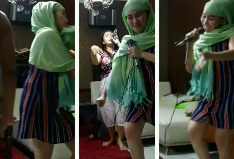 ASTAGA... Janda Cantik Ini Karaoke dan Goyang Bareng Cowok, Kepala Ditutup, Paha Dibuka