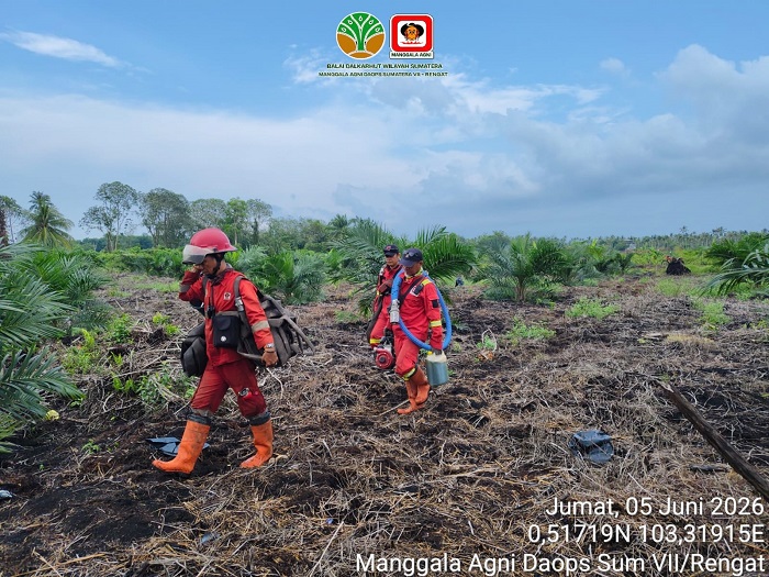 Karhutla di Sokoi Pelalawan Tuntas Dipadamkan