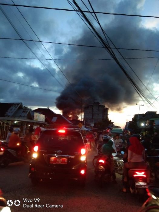Kebakaran di Inhil, Enam Unit Rumah  Hangus Terbakar 