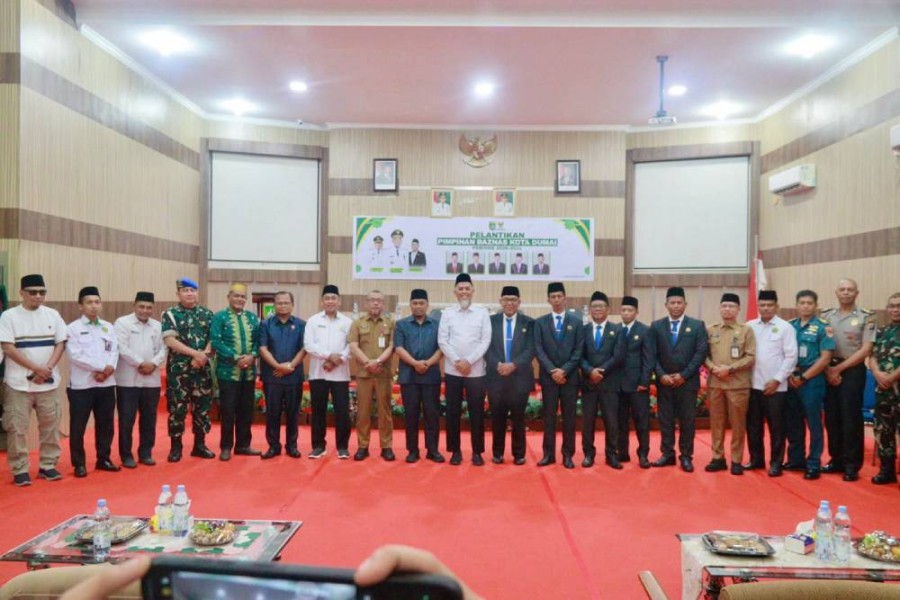 Wako H. Paisal Resmi Lantik Pimpinan BAZNAS Kota Dumai Periode 2026-2031