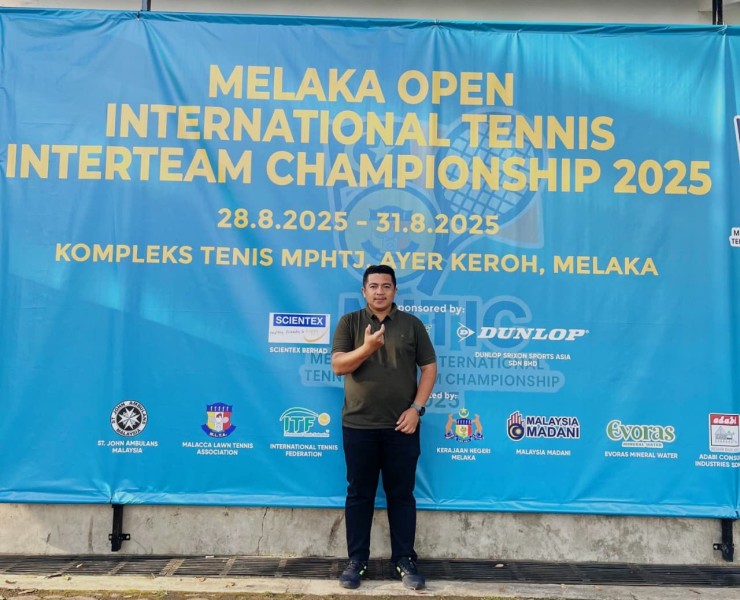 Berkiprah dikancah Internasional, UIR terlibat dalam Malaka Open International Tennis Interteam Championship 2025
