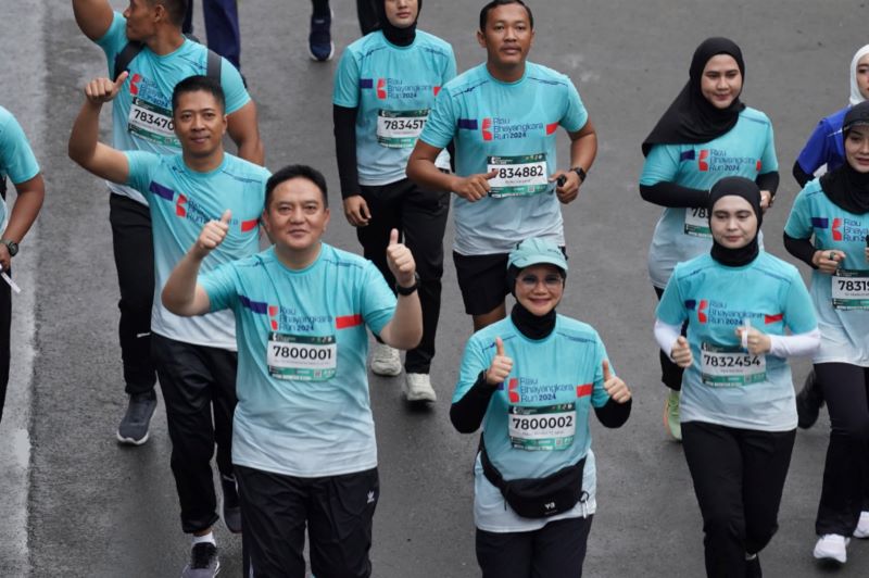 Puluhan Ribu Peserta Ramaikan Riau Bhayangkara Run 2024