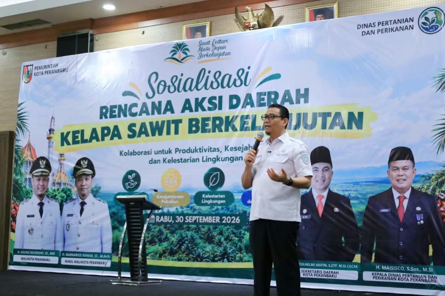 Wawako Dorong Sawit Pekanbaru Jadi Penggerak Ekonomi Tanpa Korbankan Lingkungan