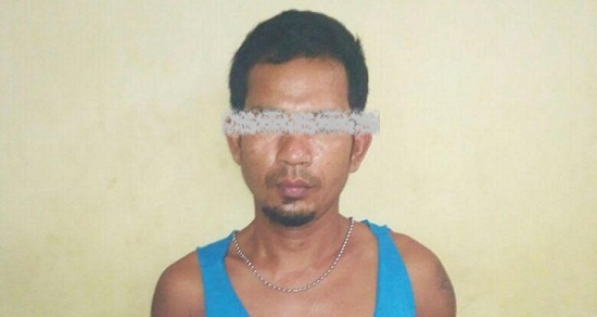 Pukul Anak dan Istri, Kumek Digelandang ke Kantor Polisi