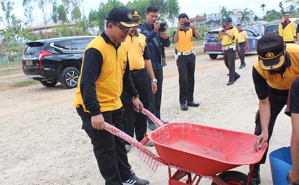 Polres Kuansing Lakukan Giat Bersih