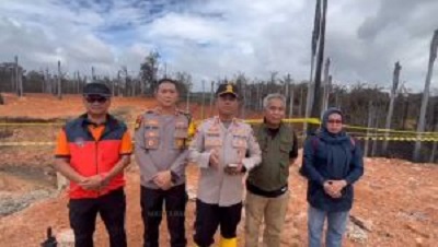 Olah TKP Kebakaran Pipa Gas di Inhil, Enam Warga Luka Berat dan Sejumlah Kendaraan Rusak