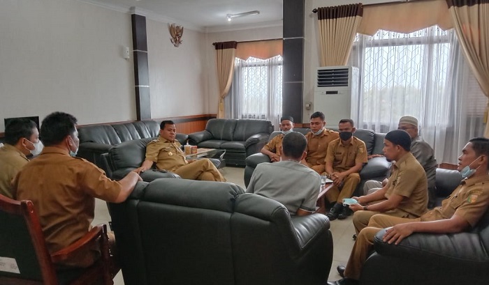 6 Kepala Desa Se-Kenegerian Kopah Temui  Wabup Kuansing, Tolak Tindakan PT. DPN