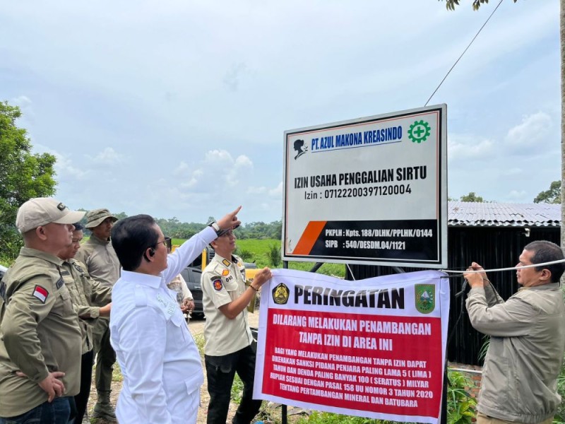 Pemprov Riau Temukan Praktik Galian C Ilegal Milik PT Azul Markona Kreasindo di Kampar