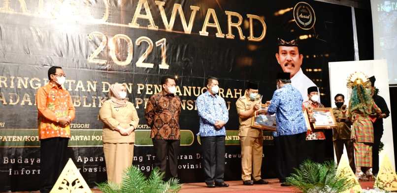 Pemkab Siak Peringkat 5 KI Riau Award 2021