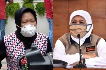 Aroma 'Rivalitas' Politik di Balik Silang Pendapat Risma - Khofifah