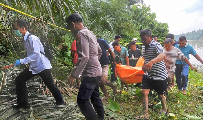 Warga Siberakun Digegerkan Penemuan Mayat di  Sungai Kuantan