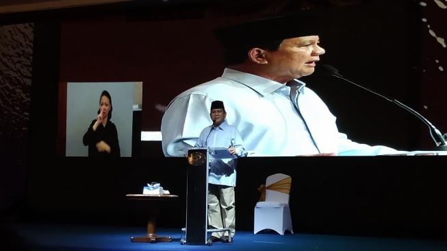 Para Relawan Teriak 'Cebong', Prabowo: Enggak Boleh, Peace-peace!