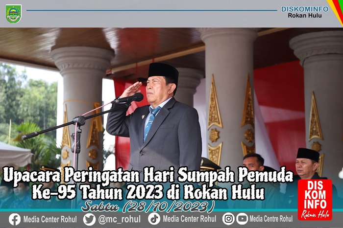 Upacara Peringatan Hari Sumpah Pemuda Ke 95 Tahun 2023 Bupati Sukiman Pesan Pemuda Jauhi Pekat Dan Manfaatkan Ilmu Demi Kemajuan Daerah