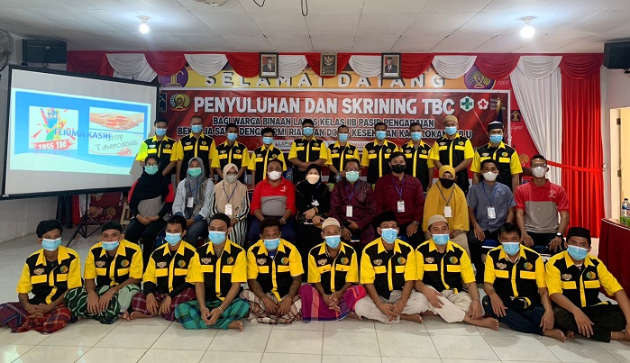 Cegah Tuberkulosis, Warga Binaan di Lapas Rohul Diambil Sample Sputum