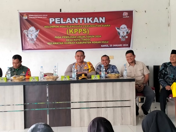 Kapolres Rohul Ingatkan KPPS di Desa Koto Tinggi