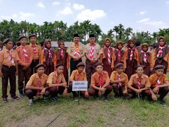Sekda Inhil Buka Perkemahan Berkarakter III Tahun 2018 di Simpang Gaung