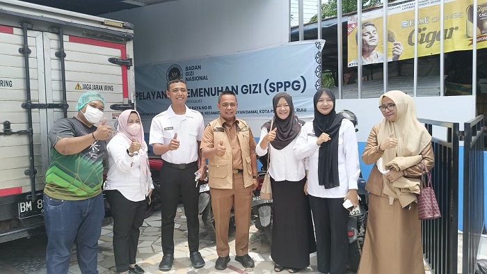 OKKPD Pekanbaru Monitoring Operasional Hari Pertama SPPG di Garuda Raya Marpoyan Damai