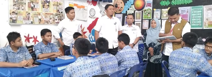 Disdikbud Dumai dan Tanoto Foundation Tinjau Implementasi Sipengasah di Sekolah