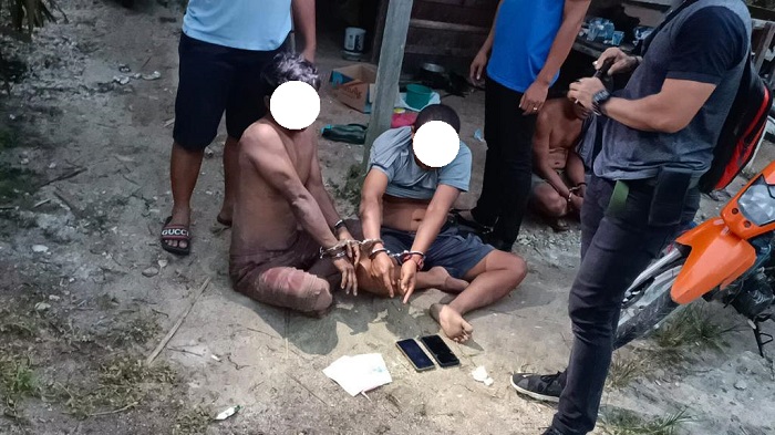 Polres Kuansing Amankan 2 Orang  Terkait Narkotika di Kebun Nenas Jake