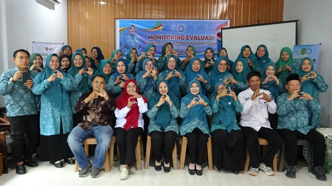 Lakukan Monev, Ketua TP. PKK Inhil Harap Kesinambungan Kegiatan di daerah dengan Program Pokok PKK