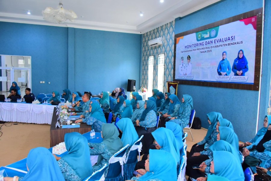 TP PKK Kabupaten Bengkalis Tunjukkan Keberhasilan Program, Ekspose Monev Dihadapan PKK Provinsi Riau
