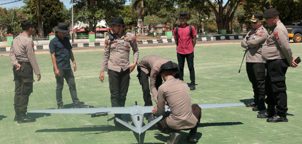 Bupati Kuansing Dorong Sinergi Berantas PETI, Polres Kuansing  Lakukan Pemantauan Udara Gunakan Drone