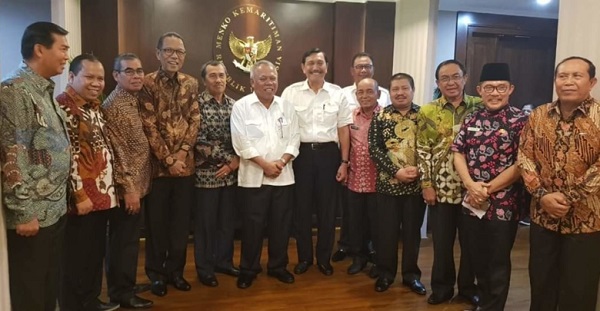 Tanpa Wan Thamrin, Syamsuar dan Sejumlah Bupati Wali Kota Bahas Riau dengan  Menteri Luhut dan Menteri PUPR