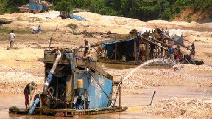 Razia PETI, 25 Penambang Emas Ilegal Dibekuk di Kuansing