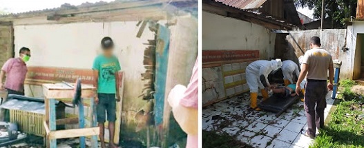 Hendak Disapa, Personel Polisi Kaget Temukan Pemuda Lampung Tewas Berdiri  Lehernya Terlilit Kabel Listrik
