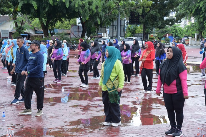 Senam Hari Osteoporosis Nasional, Pjs. Bupati Ingatkan Selalu Berolahraga