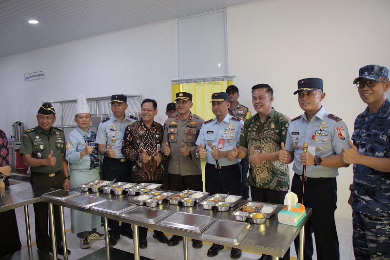 Dapur SPPG  Lanud Roesmin Nurjadin Resmi Beroperasi