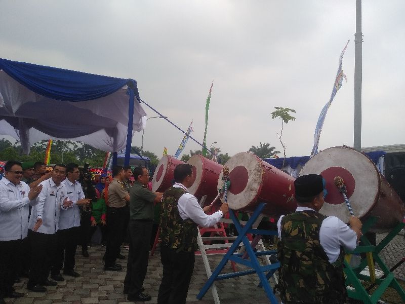 Wakili Gubri, Pj Sekda Buka Pencanangan TNI-Polri-KKBPK- Kesehatan Tahun 2019