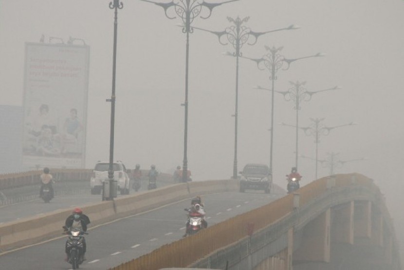 Warga Pekanbaru Diimbau Tetap Waspadai Kabut Asap Kiriman