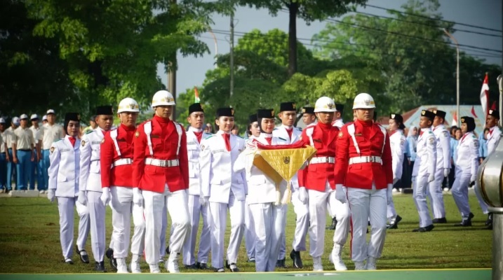 Semarak Peringatan  HUT Kemerdekaan RI Ke-80 di Riau Kompleks