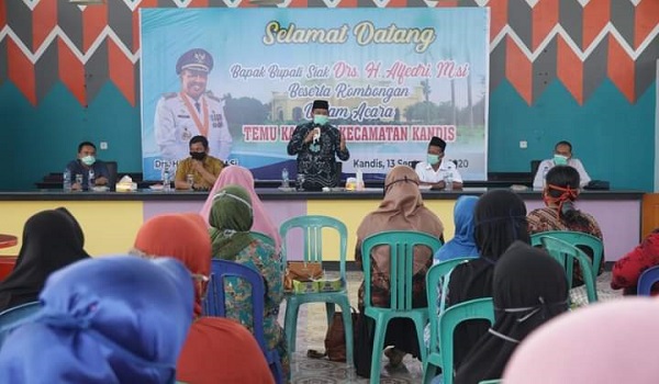 Alfedri Ajak Kader PKK dan Posyandu di Kecamatan Kandis Putus Penyebaran Covid-19 