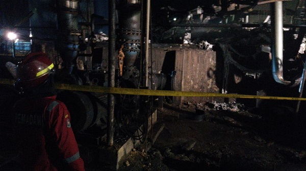 Pabrik Biodiesel PT Bayas Biofull di Kempas Terbakar