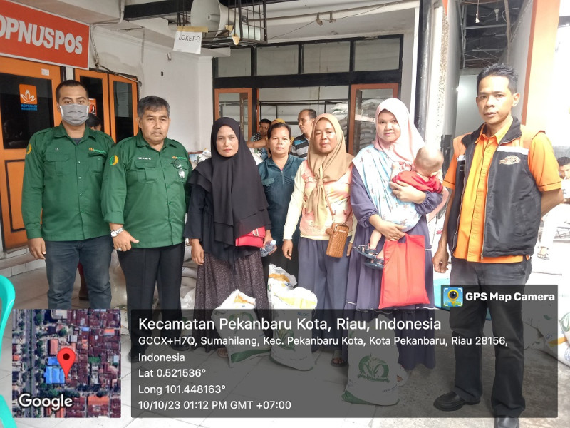 DKP Lakukan Monitoring Penyaluran Beras Bantuan Kepada Masyarakat di Kantor Pos