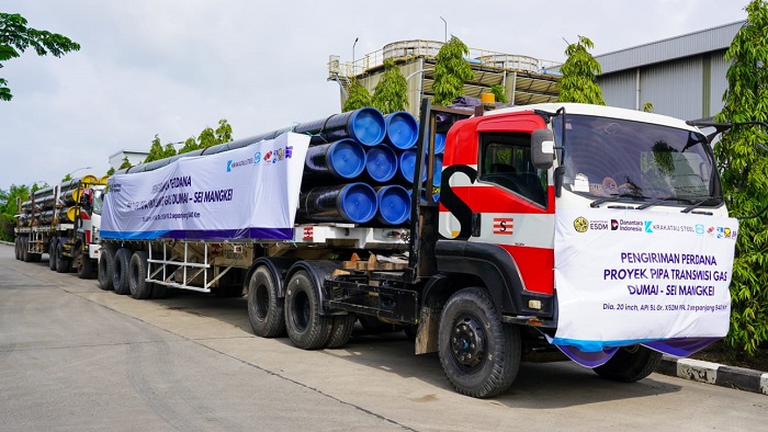 Pemerintah  Bangun Pipa Transmisi Gas Bumi  Dumai- Sei Mangke Sepanjang 541,8 Kilometer