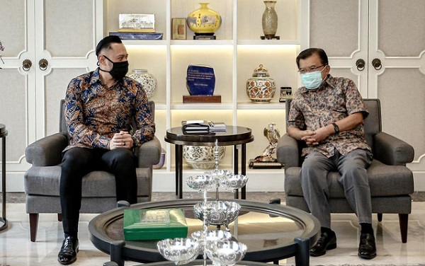 AHY  Temui  ke Jusuf Kalla, Bahas Prahara Politik  dan Kisah Hubungan Baik  Demokrat Partai Golkar