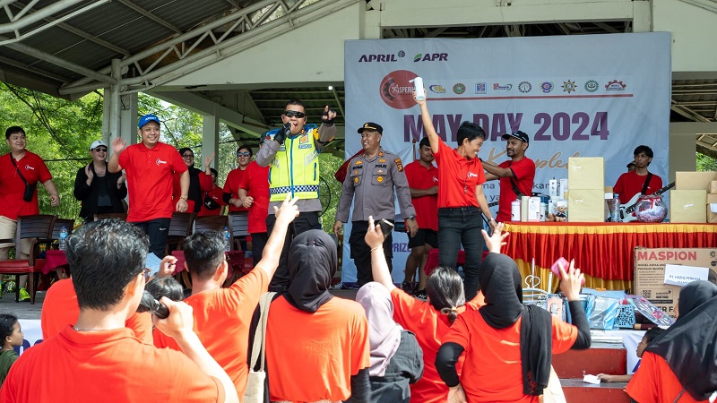 Dihadiri Bupati Pelalawan, Perayaan May Day di RAPP Berlangsung Meriah