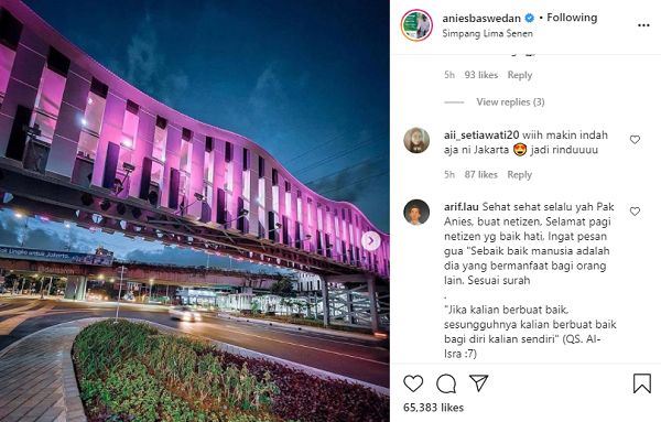 Satu Lagi dari Anies, Kawasan Senen Kini Jadi Ikon Baru Jakarta