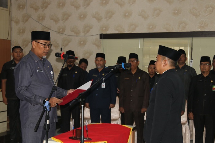 Sekda  Inhil Lantik 19 Pejabat Administrator Dan Pengawas