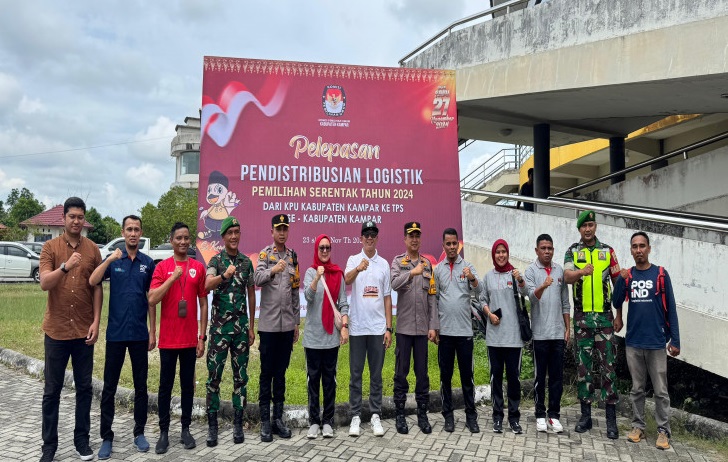 Bawaslu Kampar Lakukan Pengawasan Pendistribusian Logistik Pilkada