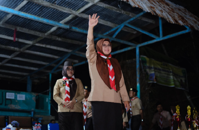 Bupati Afni Buka Perkemahan Akbar II dan Lomba Ketangkasan Penggalang